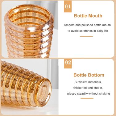 Ваза 23 см Kristallglas - циліндрична ваза з прозорого скла, велика декоративна ваза для квітів та гідропоніки, подарунок на весілля, новосілля