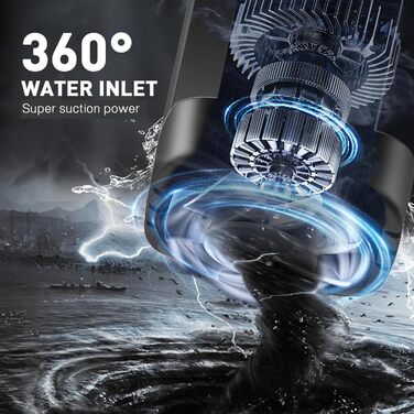 MIAOKE Портативна електродушова система для кемпінгу, 7800 mAh, з цифровим дисплеєм та регулюванням температури, чорна