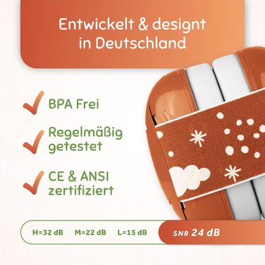 Schallwerk Mini+ - Навушники-захисники для малюків: захист від шуму, преміум-якість, колір кораловий