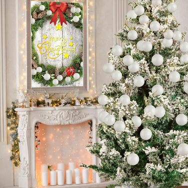 24 штуки новорічні кулі для ялинки 4 см, пластик, міцні, для декору ялинки