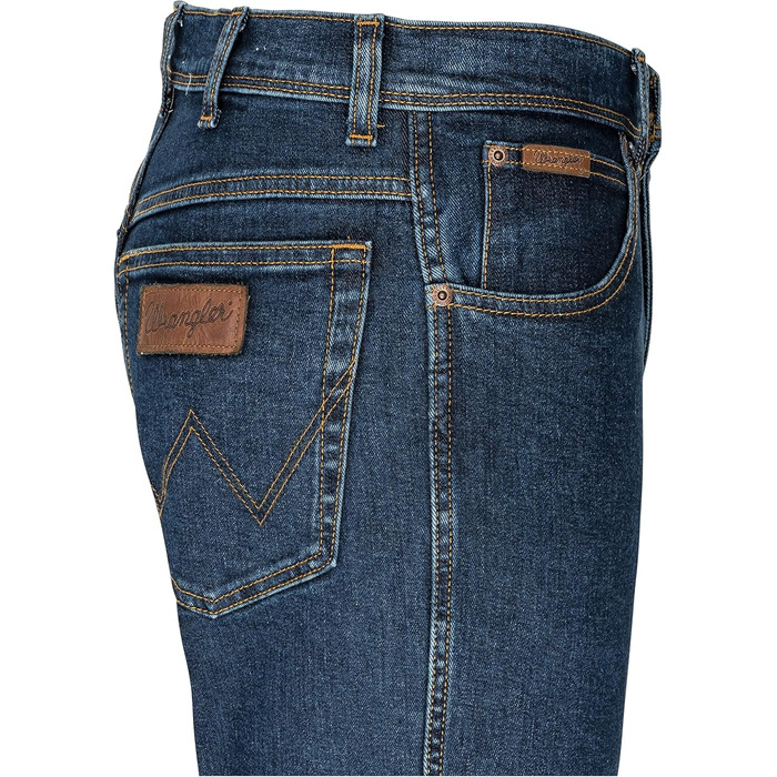 Джинси чоловічі Wrangler Texas Stretch Regular Fit, Authentic Straight, бавовна, чорний/синій/сірий, розміри W28-W44/L32