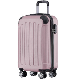 Валіза ручної поклажі TRVLMORE 54x36x20 см, рожева, з колесами