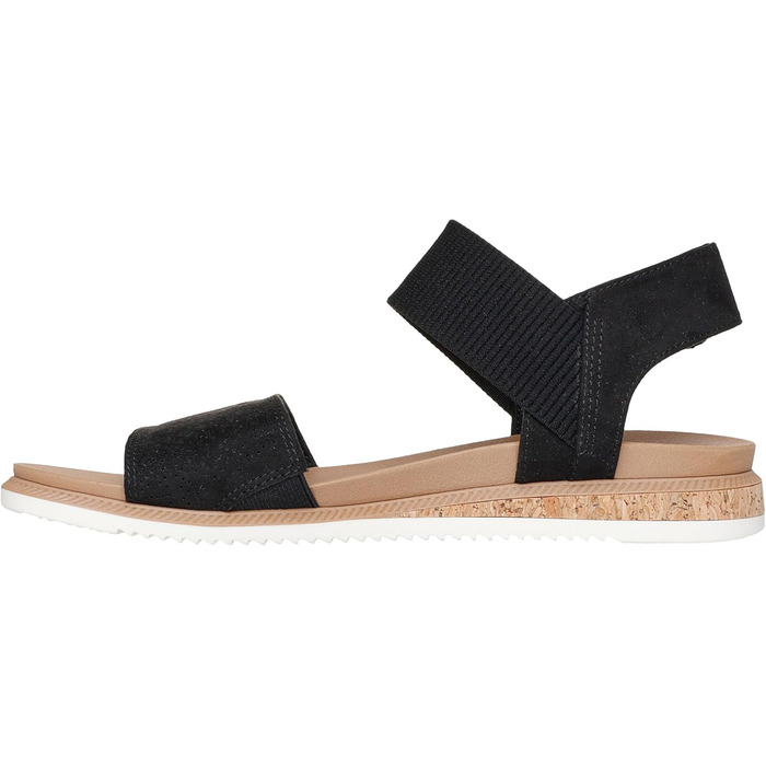 Сандалі жіночі Skechers Desert Kiss чорні, розмір 38.5 EU - Стильні повсякденні босоніжки