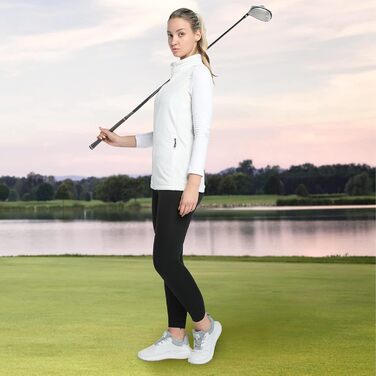 Легка жіноча софтшеллова жилетка 33,000ft: водонепроникна, вітрозахисна, для бігу, гольфу, туризму, біла