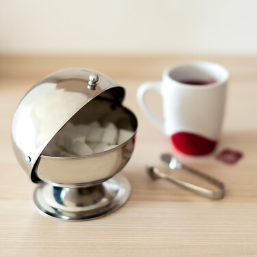 Relaxdays SWEETY Sugar Bowl made of Stainless Steel