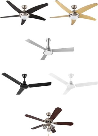 Вентилятор стельовий Klarstein Bolero 134 см з підсвіткою, 55W, дерев'яні лопаті, пульт, 50 dB, 3 швидкості, горіх