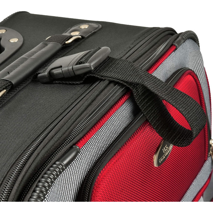 Набір валіз U.S. Traveler New Yorker (4 шт.) - червоний, легкий, розширюваний