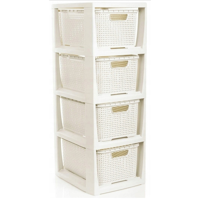 Стелаж у ванну кімнату BranQ, білий, 29,5 x 24 x 64,2 см