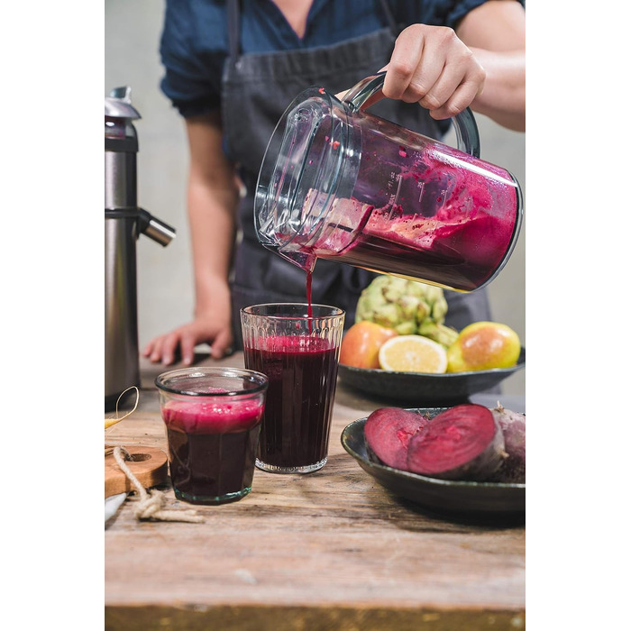 Центрифужна соковижималка Gastroback 40151 Design Multi Juicer Digital, 1300 Вт, XXL завантажувальний отвір 84 мм, 5 швидкостей