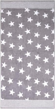 Dyckhoff Stars Frottiertuchset, Cotton, Grey, 36 x 26 x 20 cm