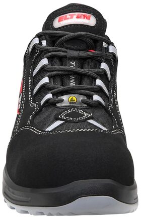 Робочі черевики ELTEN SENEX XXT ESD S3 для чоловіків, текстиль, пластикова захисна капа, легкі, спортивні, чорно-червоні, розмір 46 EU