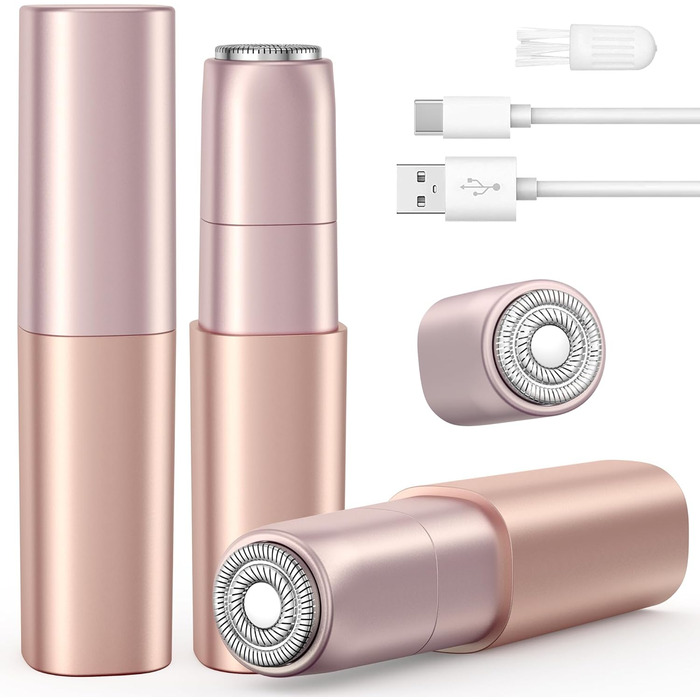 Електричний жіночий тример для обличчя iFanzeTech: для швидкої та ніжної стрижки верхньої губи, підборіддя та щік. Змінна головка в комплекті.