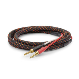 Акустичний кабель Dynavox Perfect Sound Flex 2м, Hi-Fi кабель з позолоченими банановими роз'ємами, високочиста мідь OFC, пара