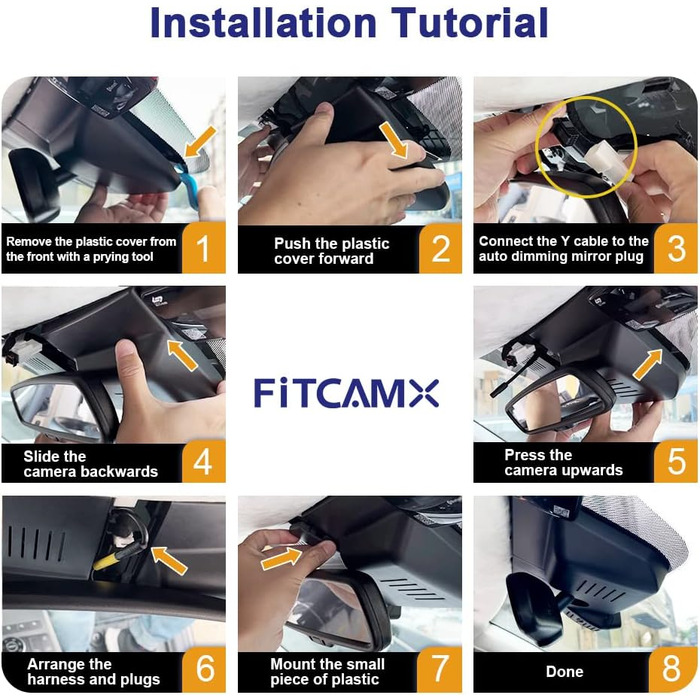 Автореєстратор Fitcamx 4K UHD для Kia Sportage 2022-2025 (5-те покоління), відеореєстратор з WiFi, нічним баченням, G-сенсором та карткою пам'яті 64GB, OEM Plug & Play