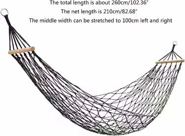 FOLODA Nylon Rope Nets Hammock Outdoor Sport Camping Hammock Portable Travel Hammock Swing Hanging Bed Easy Installation