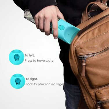 PETKIT Reiseflasche EVERSWEET Travel: пляшка для води для собак, 400 мл, зелений колір