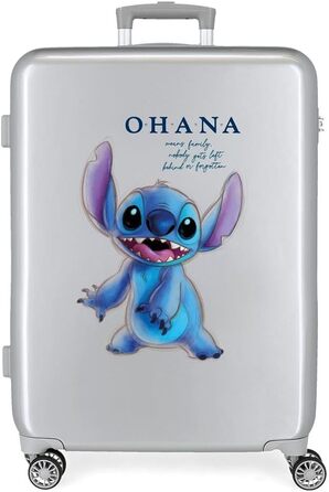 Чемодан Disney Stitch Moods, середній, 100 л, ABS пластик, кодовий замок, 4 колеса, ручна поклажа