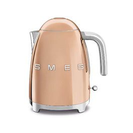 Електричний чайник Smeg KLF03WHEU 1.7л, 2400Вт, з фільтром від накипу та системою м'якого відкриття кришки, колір Rose Gold