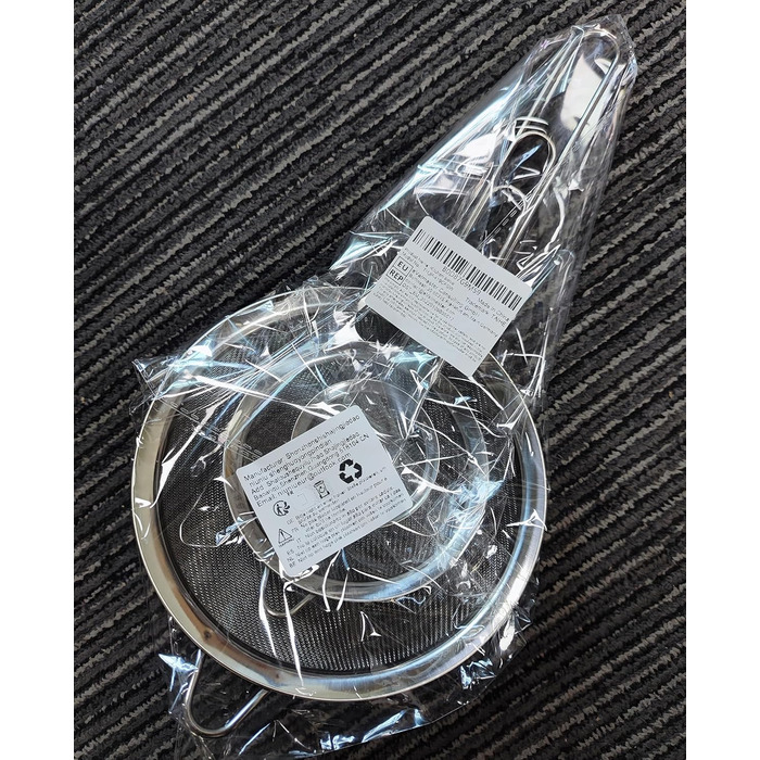 Набір кухонних сит з нержавіючої сталі, 3 шт (7/12/18 см), з посиленим руків'ям, дрібний сито, для випічки, приготування їжі, просіювання, соку