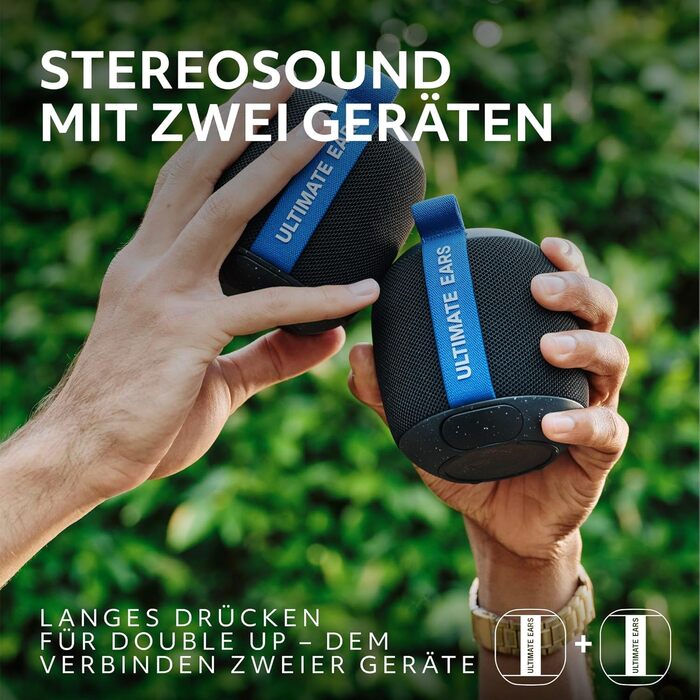 Портативна Bluetooth колонка Ultimate Ears WONDERBOOM PLAY чорного кольору: водонепроникна, з глибоким басом та 360° звуком, пилозахищена, плаваюча, радіус дії 40м