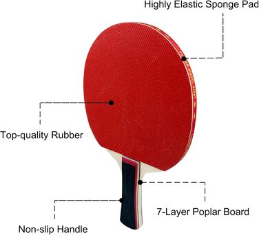 Набір для настільного тенісу: 2 ракетки, 3 м'ячі, сумка. Преміум якість, для дітей та дорослих, тренування та відпочинок (у приміщенні та на вулиці)