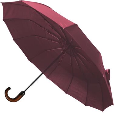 Чоловічий парасолька COLLAR AND CUFFS London 80KPH з автоматичним відкриванням, 12 спиць, блакитний (бордовий), з вентиляційним покриттям, вітростійка, з підсиленим скловолокном