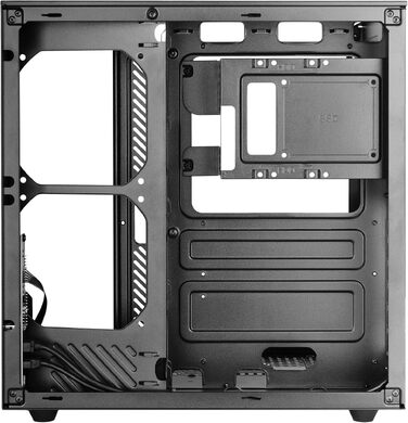 Ігровий корпус Mars Gaming MC-3TCORE MC-INFINIO LITE ATX, панорамне скло, підтримка рідкого охолодження, чорний