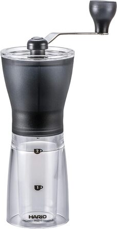 Кавомолка Hario Mini Mill Slim MSS-1B ручна для кави
