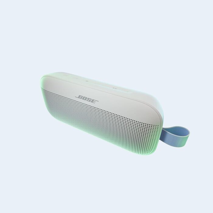 Bose SoundLink Flex 2: Водонепроникна Bluetooth колонка для подорожей, 12 год роботи, мікрофон (Небесно-сірий)