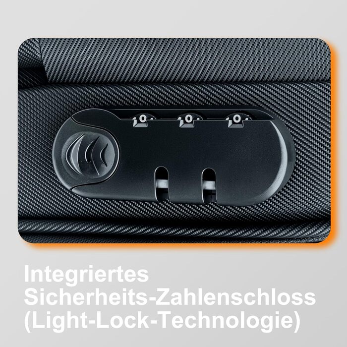 Чемодан Ribelli Handgepäck 70L, чорний: міцний валіза на 4 колесах з TSA-замком та телескопічною ручкою, L-XL-XXL комплект