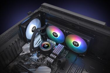 Система водяного охолодження Thermaltake TH280 V2 ARGB 280mm з дзеркальним ефектом Infinity Mirror та 2 вентиляторами CT140 ARGB PWM