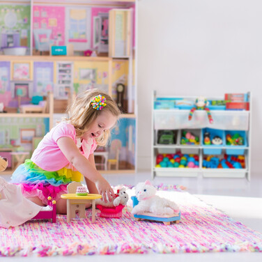 Relaxdays Kids' Shelving Unit with 10 Compartments and Design