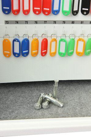 Шкафчик для ключів Phoenix Cygnus KS0032E на 48 ключів, білий, 36x30x10 см