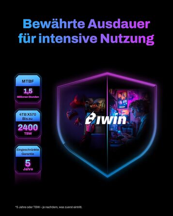 SSD BIWIN Black Opal X570 Gen5 4TB - NVMe PCIe 5.0 (M.2 2280) для ноутбука та ПК