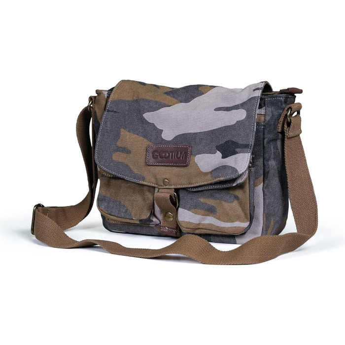 Сумка на плече Gootium з тенту – Месенджер Canvas Vintage для жінок та чоловіків (Camo)