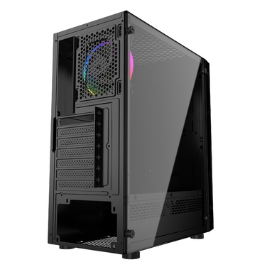 Корпус Gembird Fornax 2000 RGB Midi Tower, чорний