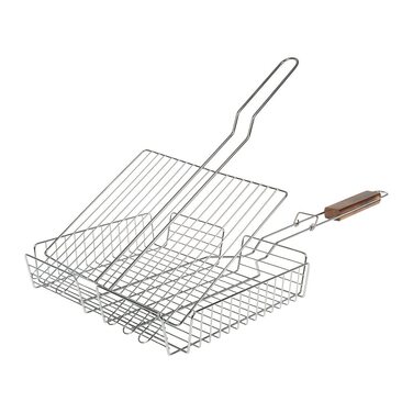 Grillroste I LOVE BBQ для гриля та смокера: регульований, 31x23 см, хром сталь