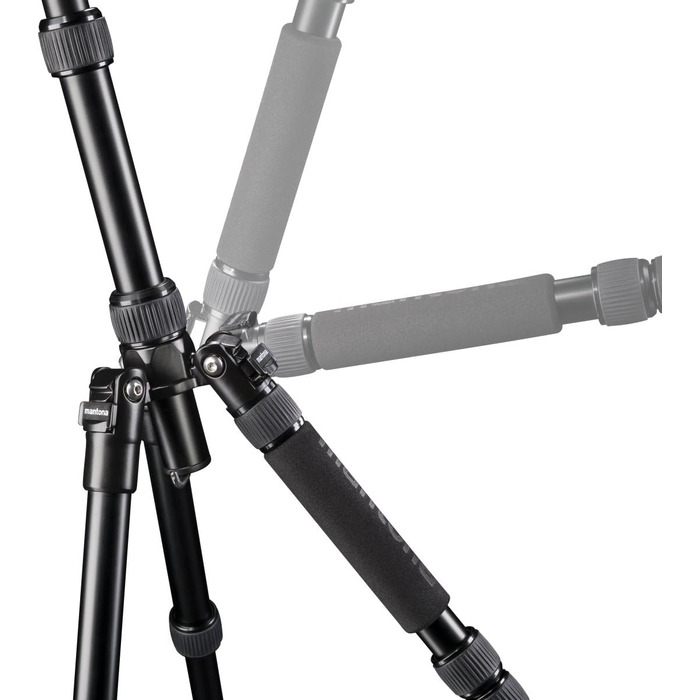 Рюкзак для камери Mantona Azurit чорний для DSLR/DSLM, до 5 об'єктивів, зі штативом, 35x26x11 см