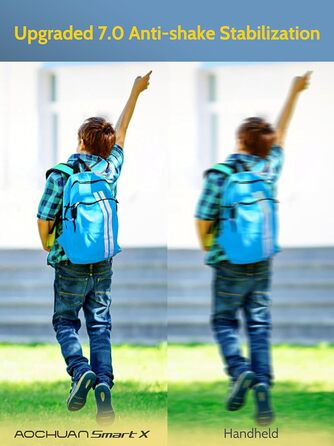Стабілізатор для смартфона AOCHUAN 3-осьовий з функцією розпізнавання обличчя, вбудованим світлом та 1/4 дюйма різьбою. Підходить для iPhone 16/15 Pro, Android, TikTok-влогів. Чорний.