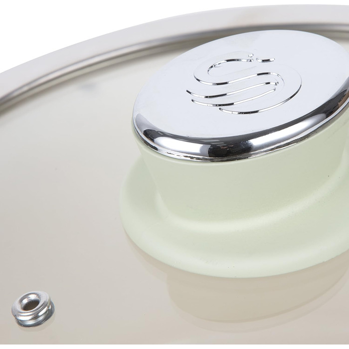 Набір сковорідок Swan SWPS5020GN, 5 шт., ретро-дизайн, алюміній, зелений, 29.5x47x18 см