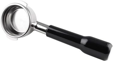 Bottomless Portafilter 58mm for E61, with Stainless Steel Replacement Filter Basket and ABS Handle