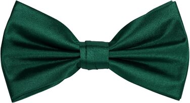 Набір краваток Tie G U Style (5 шт.) для чоловіків: однотонні краватки, сатинова метелик, нагрудна хустинка, реверс, кравецькі затискачі. Колір: A-Hunter Green