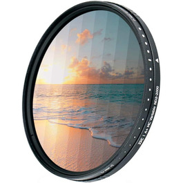 JJC 67mm змінний ND-фільтр (ND2 - ND2000): нейтральний, 18-шарова покриття, HD скло, для DSLR, пейзажна фотографія