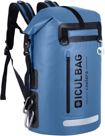 Рюкзак-холодильник Iculbag 35L для дорослих, 48 літрів, армійсько-зелений (блакитний)
