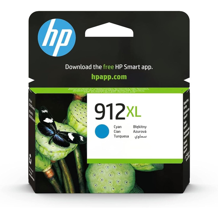 Оригінальний картридж HP 912XL Cyan (блакитний) підвищеної ємності для принтерів HP