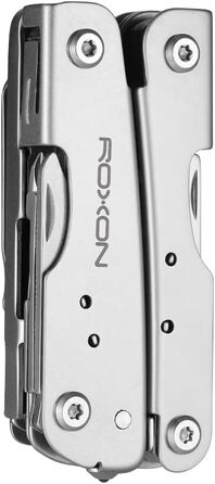 Мультитул ROXON M2 Mini Storm 14 в 1 з розкладною ножицями та без набору біт