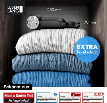 Електричний видалення ворсу LEBENLANG 2000mAh з LED-дисплеєм та пензлем для чищення. До 2 годин роботи. Видалення ворсу з одягу.