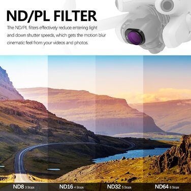 Набір ND фільтрів для DJI Mini 4 Pro - FPVtosky Mini 4 Pro ND Filter Set (6 шт.)