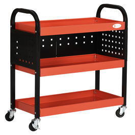 HOMCOM Workbench, 220 lbs load capacity, red, ideal for garage, stable & versatile