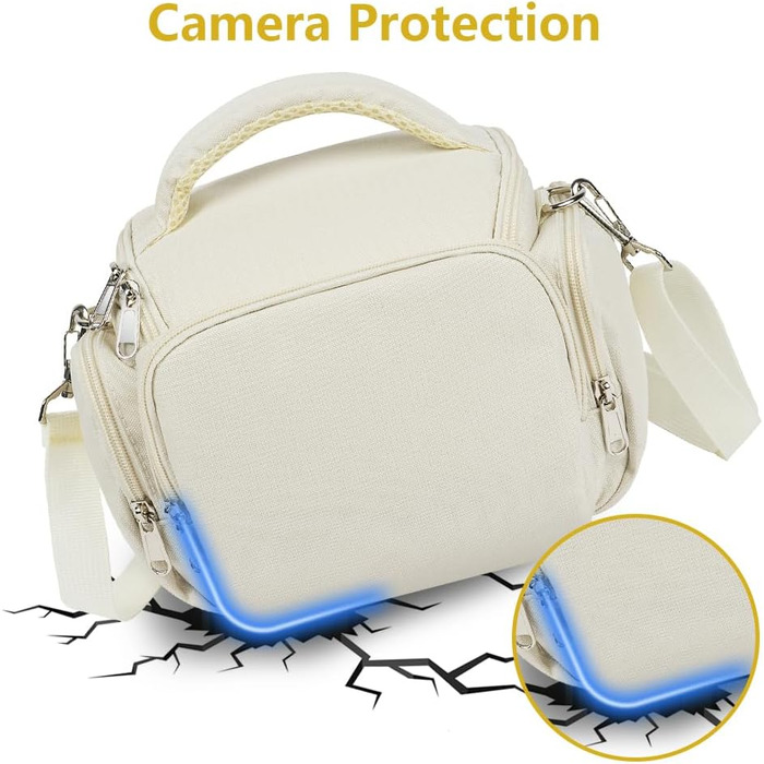 Сумка для камери Ainiv, DSLR/SLR, сумісна з Canon, Nikon, Sony, водонепроникна, зелена/бежева